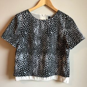 ✨Topshop | Snow Leopard Print Silky Top - Size 4